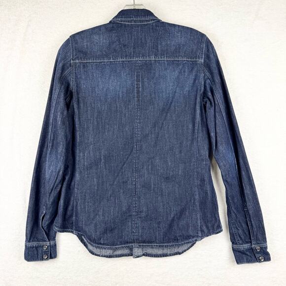 G-Star Raw Hunter 5620 Straight Shirt Lightweight Dark Denim Button Down Size S - Picture 9 of 15